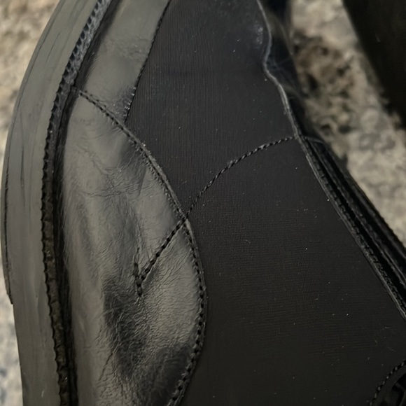 Men Marco Vicci Infiniti Leather and Neoprene Loafer Black Sz 11 - Picture 6 of 10